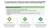 Creative Online Marketing Strategy PPT Slide Design